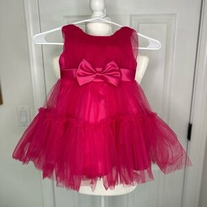 SHEIN Pink Tulle Kids Formal Dress